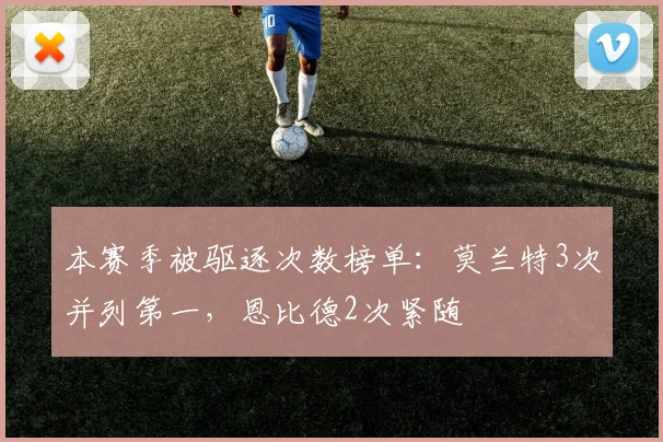 本赛季被驱逐次数榜单：莫兰特3次并列第一，恩比德2次紧随